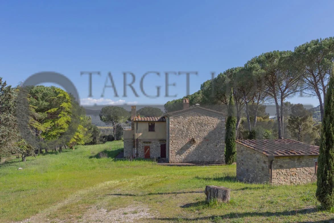 Panoramic Tuscan farmhouse near Bibbona with olive groves and country views — gallery photo 37